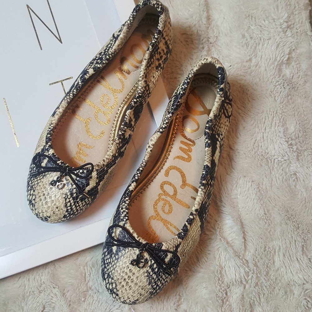 Sam Edelman Snakeskin Felicia Ballet Flats